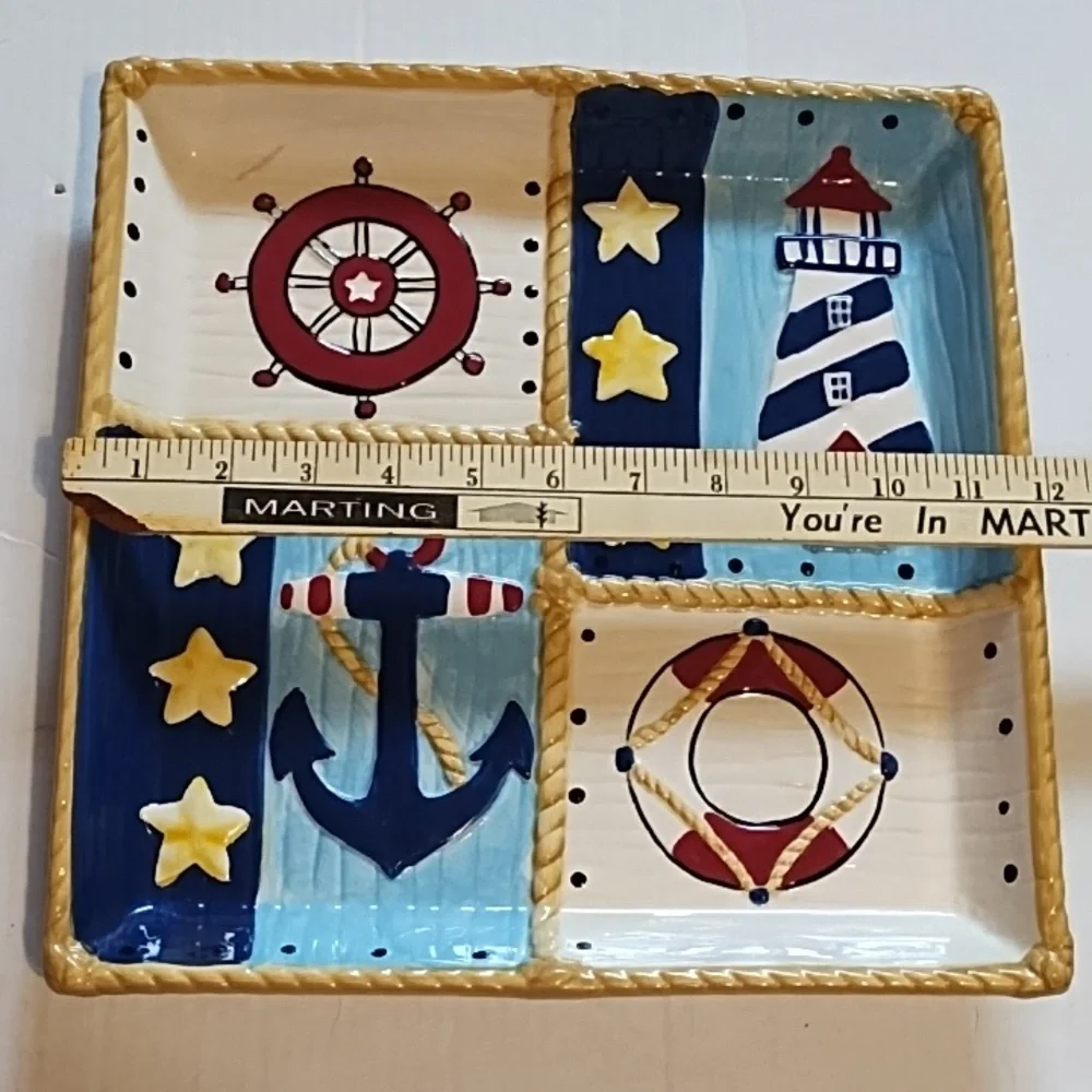Nautical Themed Ceramic Platter - Picture 16 of 16